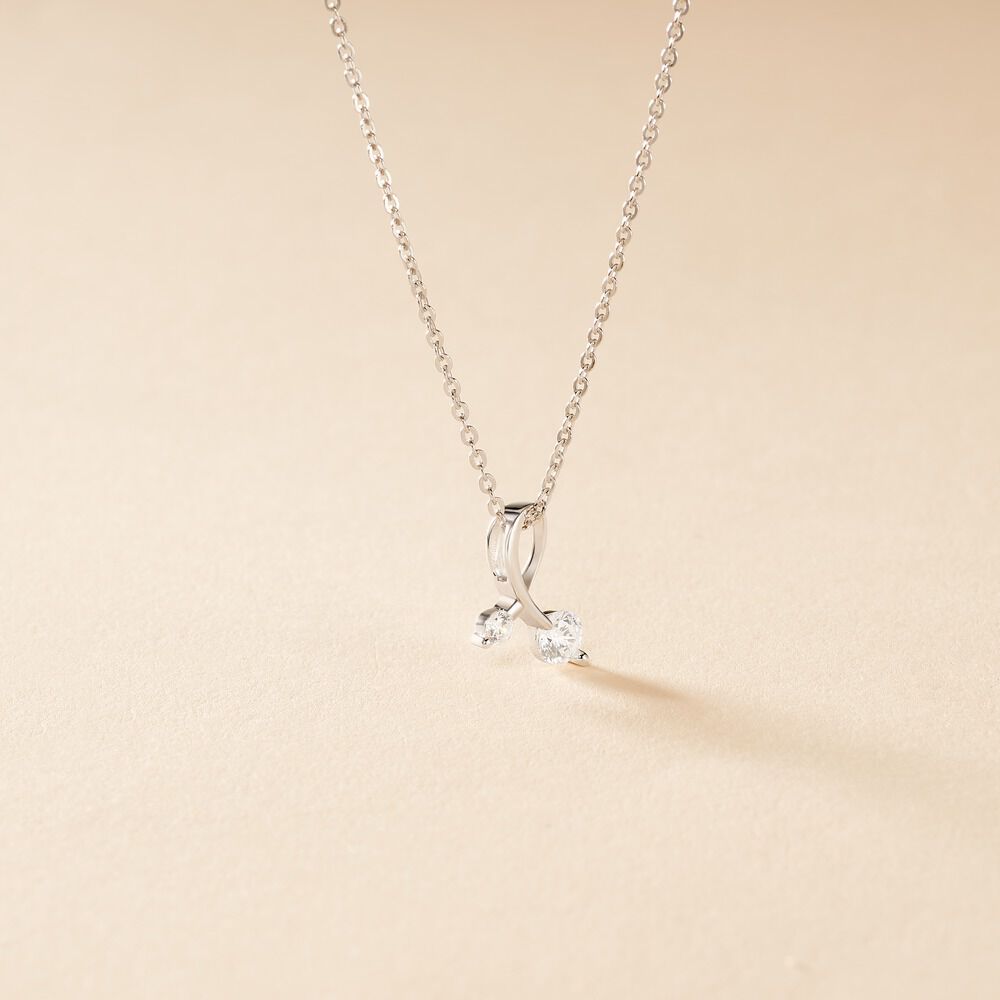 Collier Briaga Argent Blanc Oxyde De Zirconium - Colliers avec pierres Femme | Marc Orian