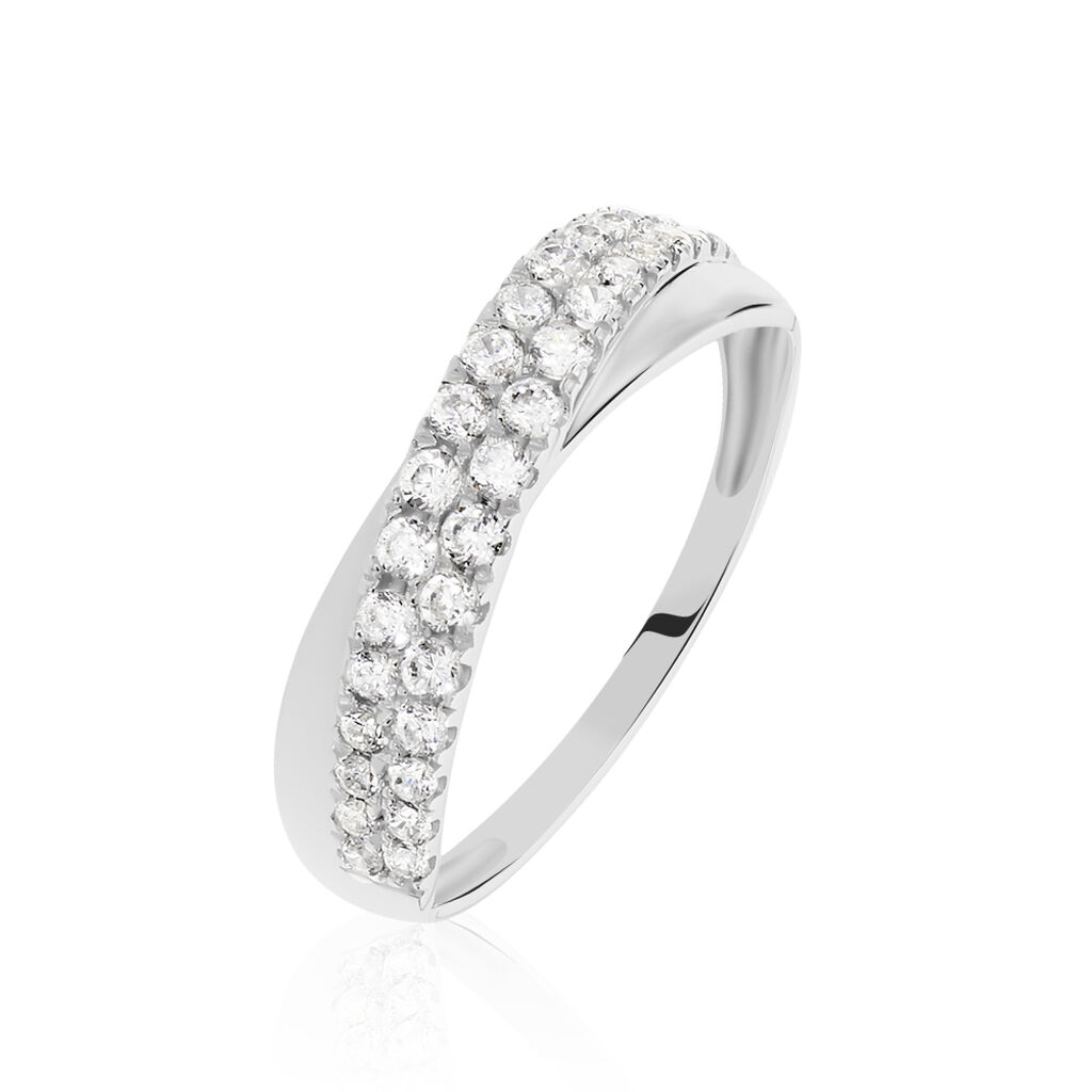 Bague Aglae Or Blanc Oxyde De Zirconium - Bagues Femme | Marc Orian