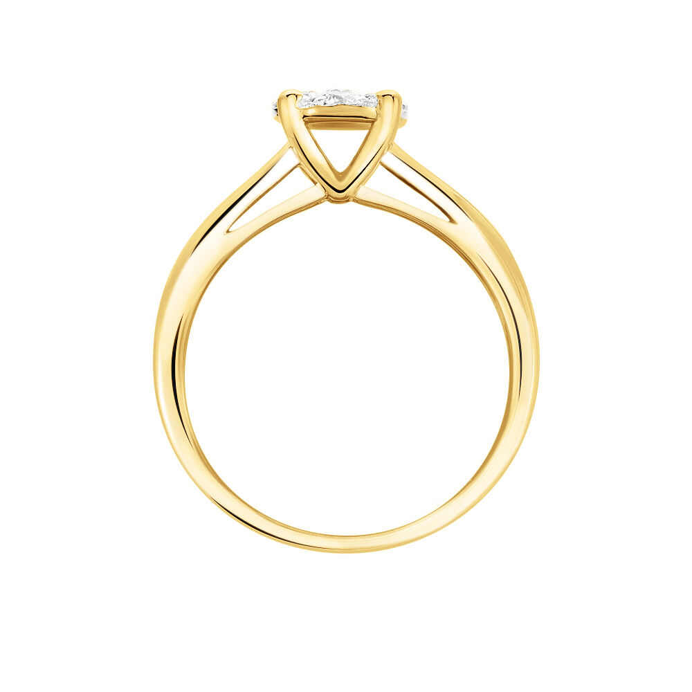 Bague Solitaire Artemis Or Jaune Diamant - Parures de mariage Femme | Marc Orian