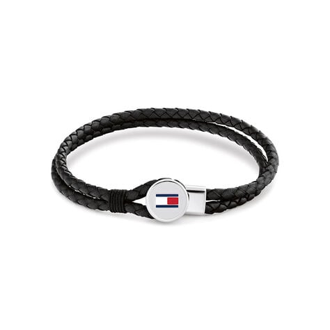 Bracelet Tommy Hilfiger Bruce Cuir De Veau Noir - Bracelets cuir Homme | Marc Orian