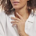 Bague Nesryne Or Blanc Oxyde De Zirconium - Solitaires Femme | Marc Orian
