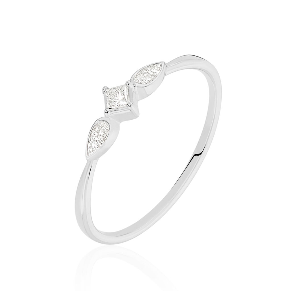 Bague Solitaire Alwyn Or Blanc Diamant - Solitaires Femme | Marc Orian