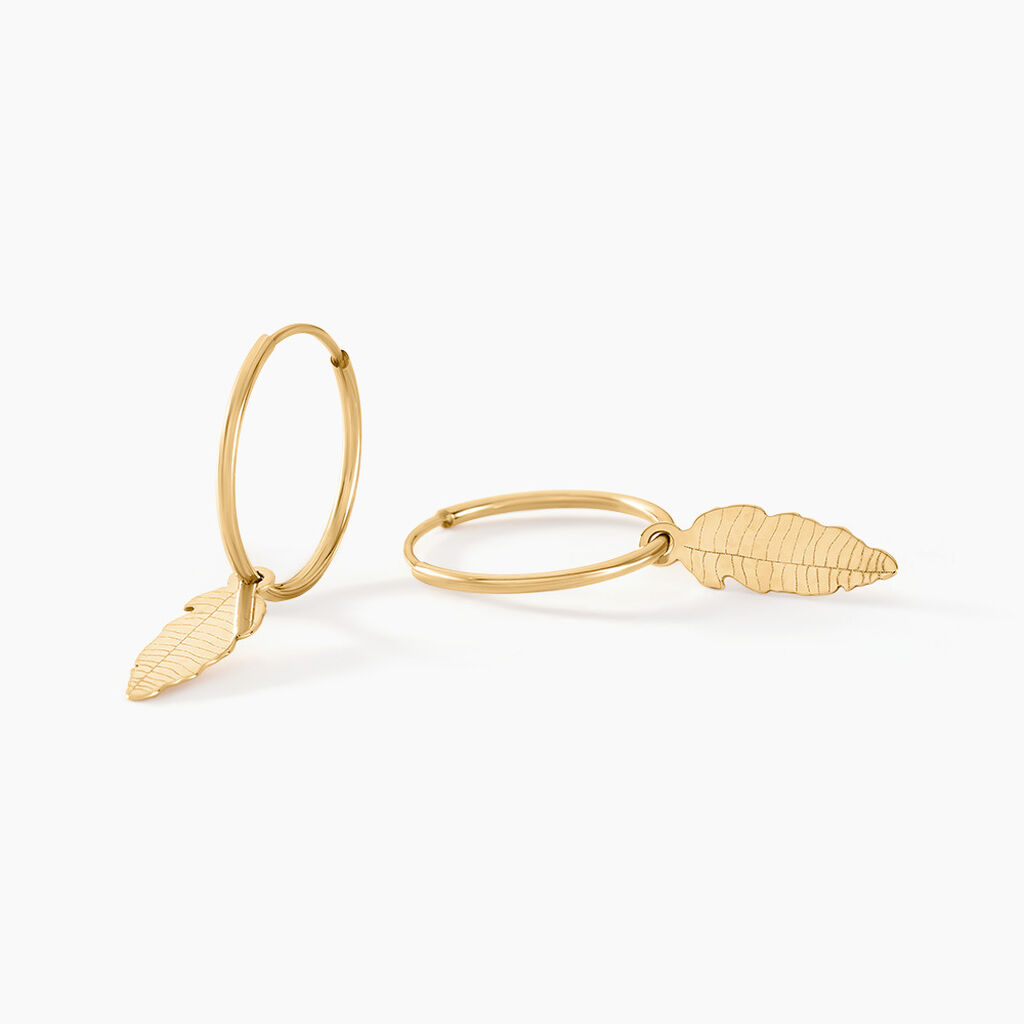 Cr&eacute;oles Belita Or Jaune - Boucles d'oreilles pampille Femme | Marc Orian