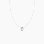 Collier Nylon Argent Blanc Oxyde - Colliers avec pierres Femme | Marc Orian