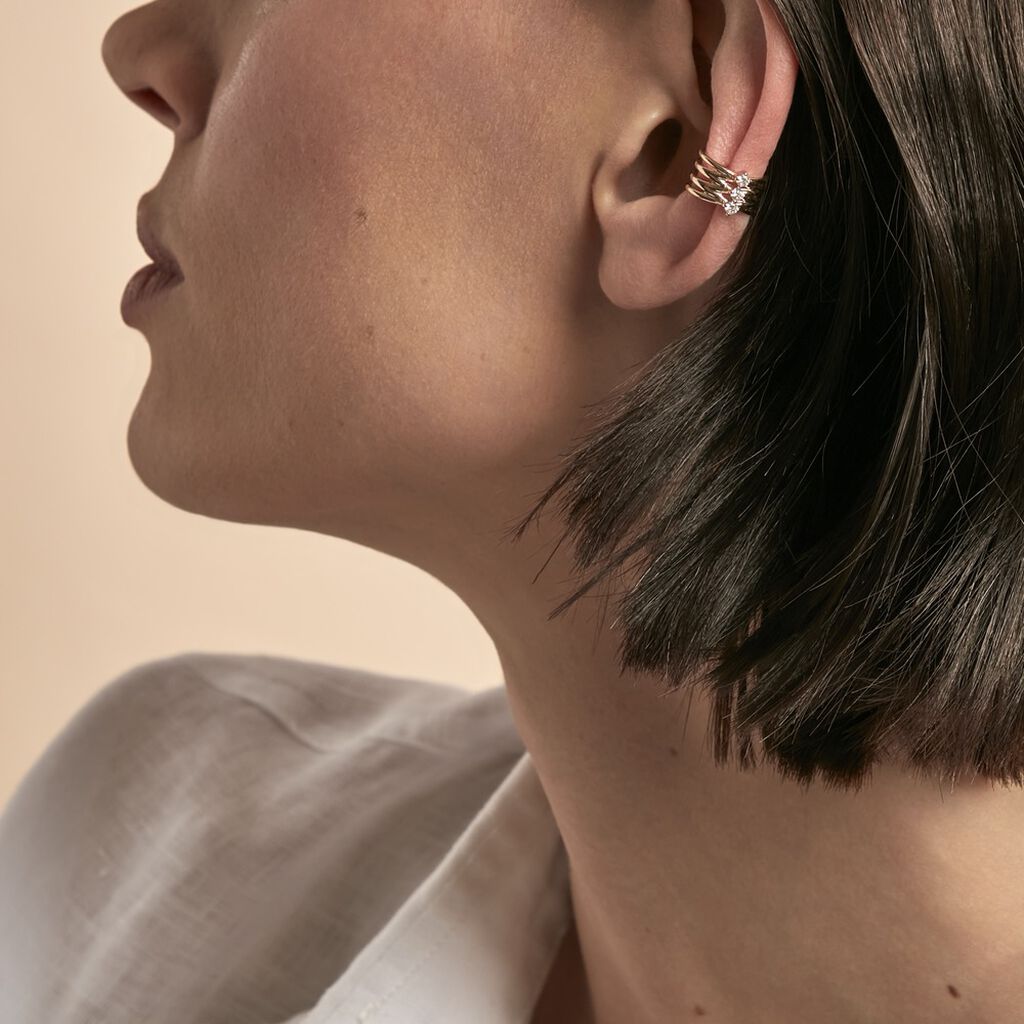 Bijou D'oreille Unitaire Nevil Plaqué Or Jaune Oxyde De Zirconium - Boucles d'oreilles Ear cuffs Femme | Marc Orian