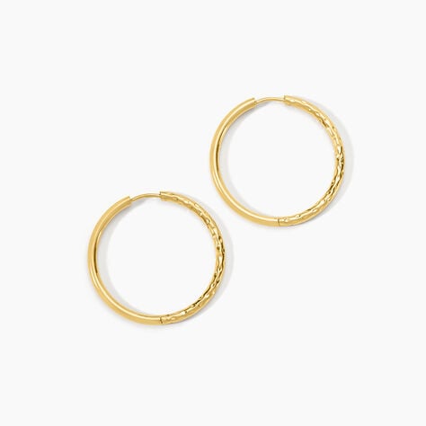 Cr&eacute;oles Loanne Acier Dor&eacute; - Cr&eacute;oles Femme | Marc Orian