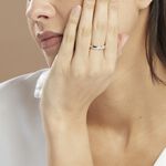 Alliance Magali Ruban Plat Or Blanc - Alliances duo Unisex | Marc Orian