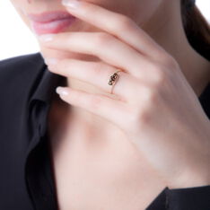 Bague Chloe Or Jaune Quartz Et Oxyde De Zirconium - Bagues Femme | Marc Orian