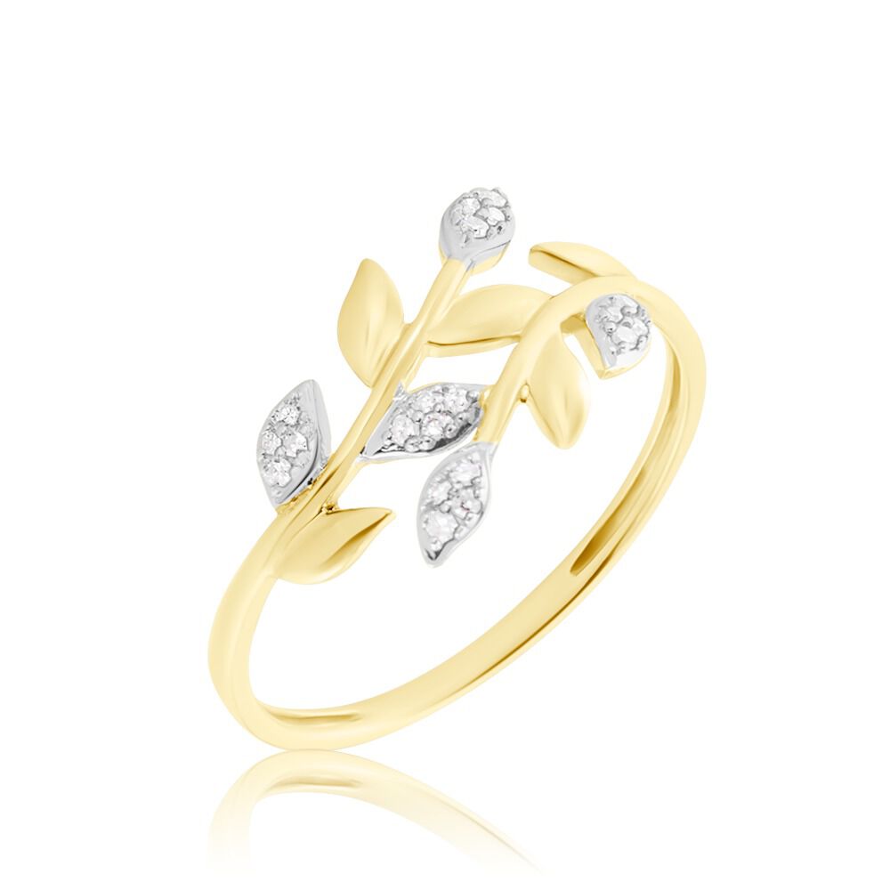 Bague Emelyne Or Jaune Diamant -  Femme | Marc Orian