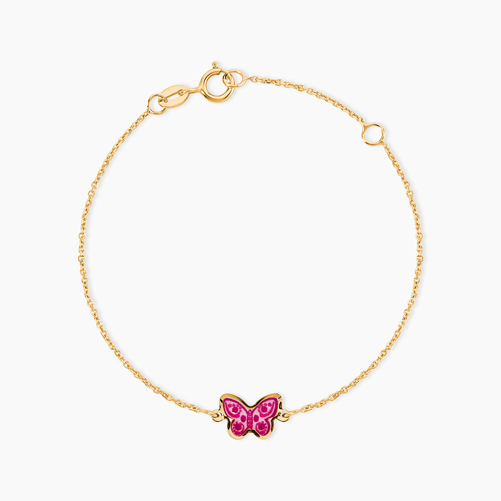 Bracelet Sulivia Papillon Or Jaune - Bracelets cha&icirc;nes Enfant | Marc Orian