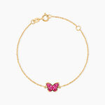 Bracelet Sulivia Papillon Or Jaune - Bracelets cha&icirc;nes Enfant | Marc Orian