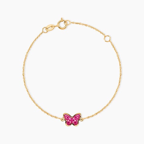 Bracelet Sulivia Papillon Or Jaune - Bracelets cha&icirc;nes Enfant | Marc Orian