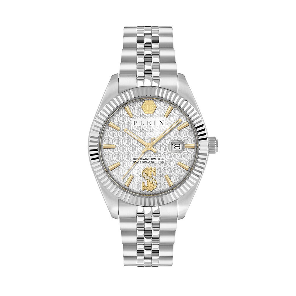 Montre Philipp Plein Date Superlative Argenté - Montres étanches Homme | Marc Orian