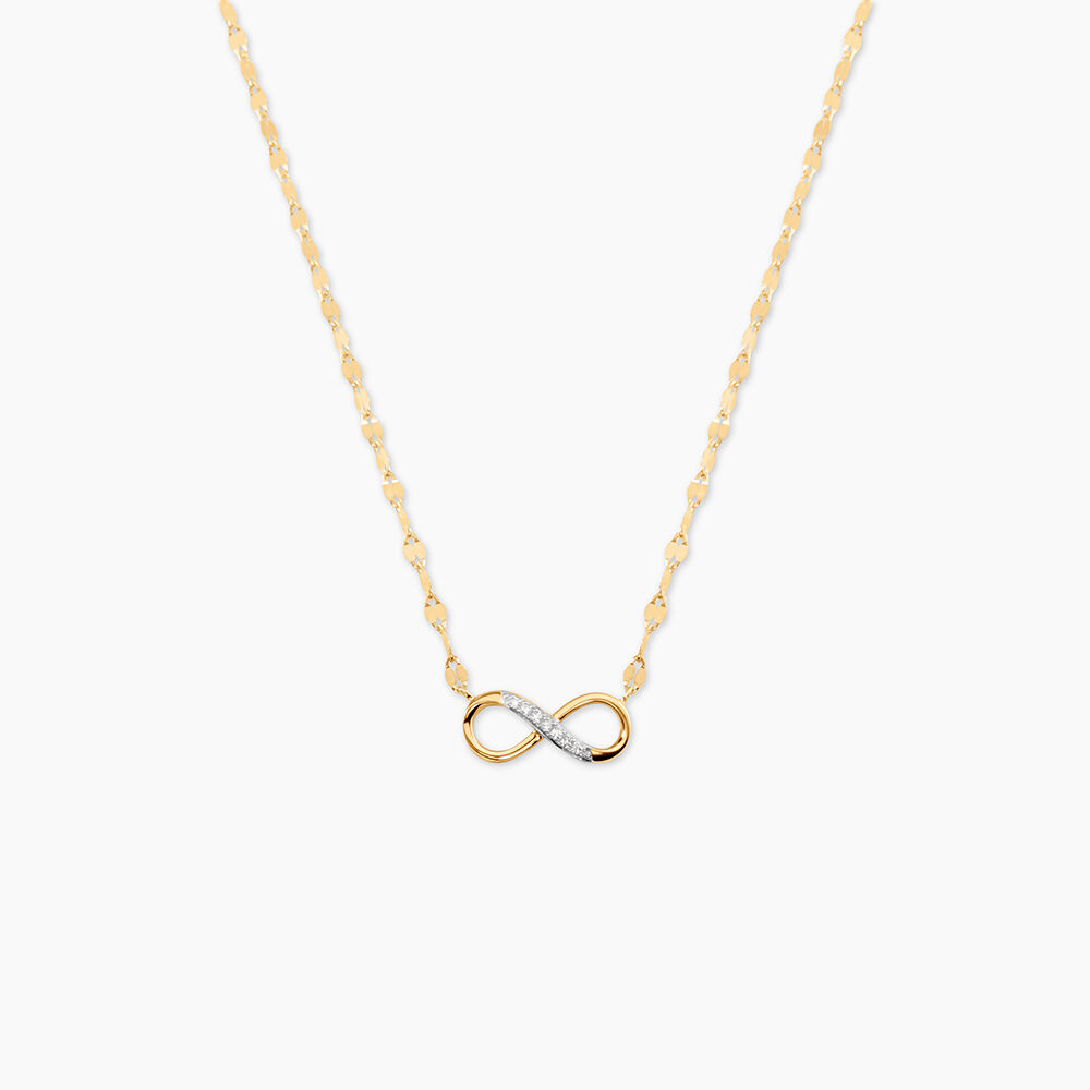 Collier Or Jaune Abegail Diamants - Colliers avec pierres Femme | Marc Orian