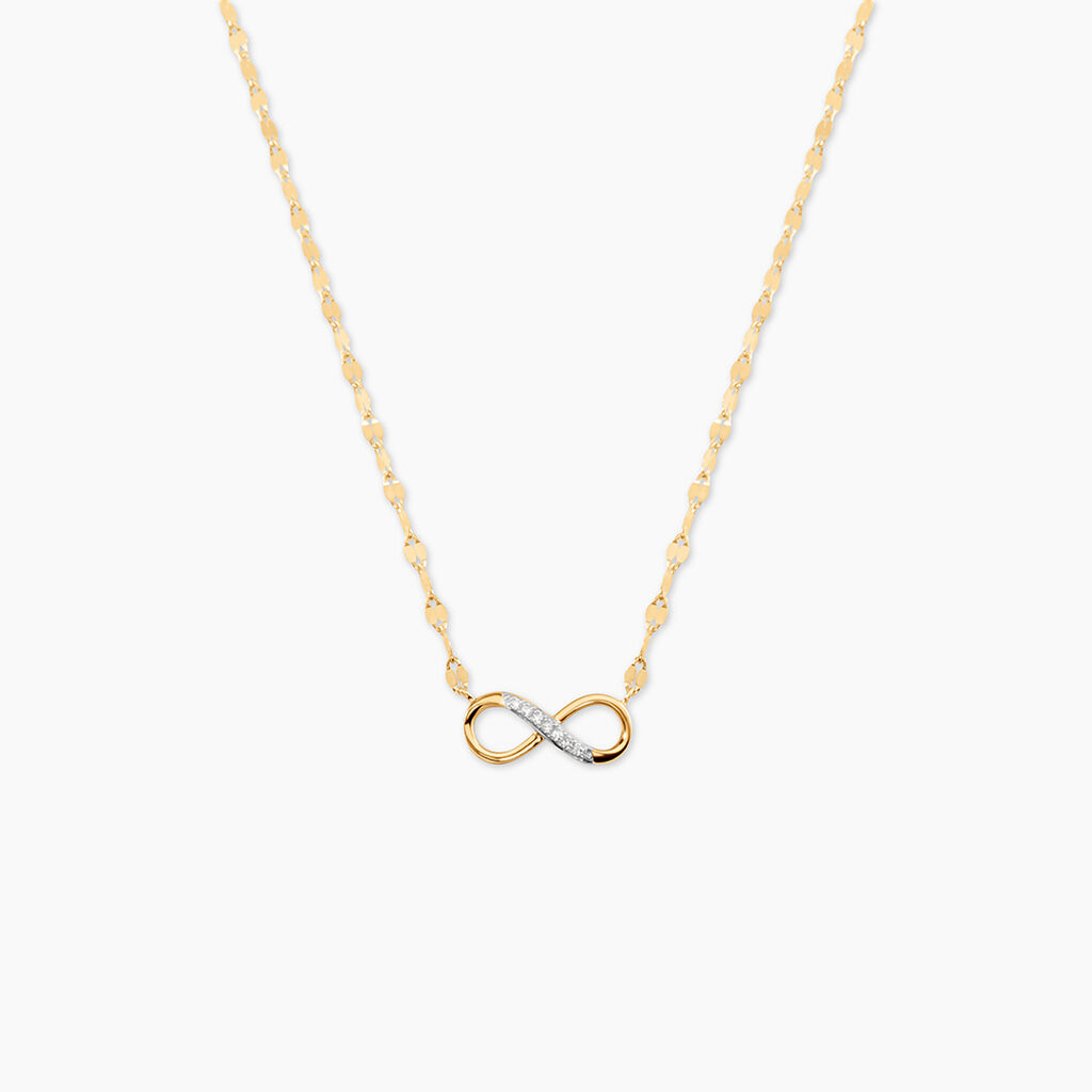 Collier Or Jaune Abegail Diamants - Colliers avec pierres Femme | Marc Orian