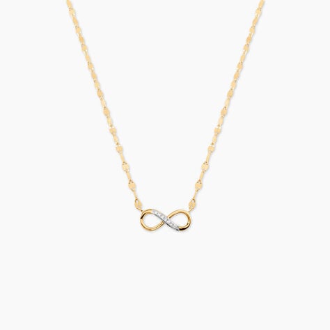 Collier Or Jaune Abegail Diamants - Colliers avec pierres Femme | Marc Orian