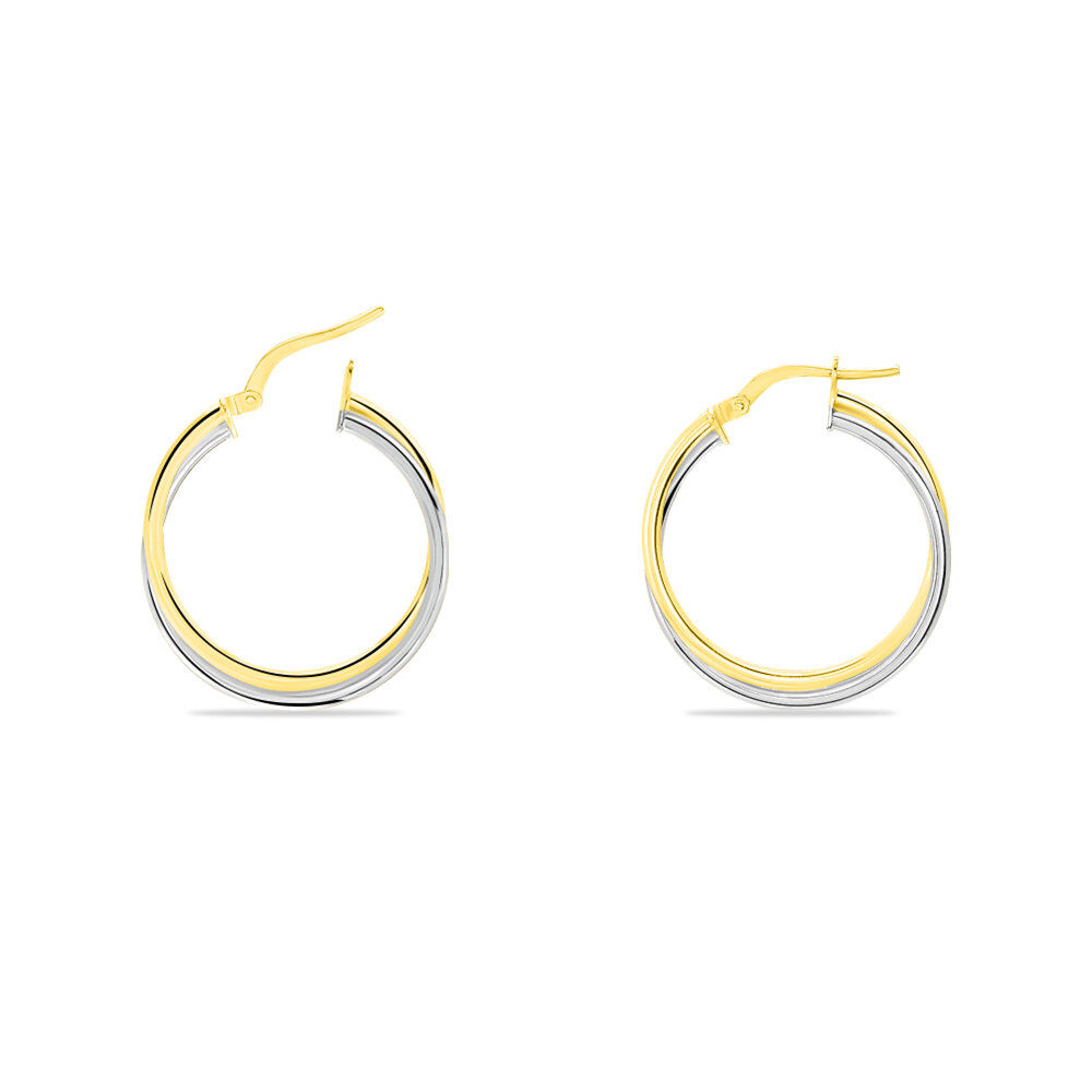 Cr&eacute;oles Tita Or Bicolore - Cr&eacute;oles Femme | Marc Orian