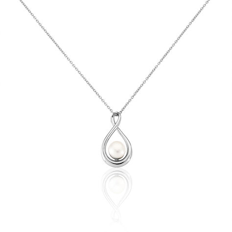Collier Layanne Argent Blanc Perle De Culture - Colliers avec pierres Femme | Marc Orian