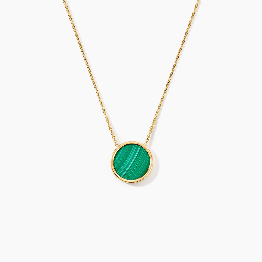 Collier Florica Or Jaune Malachite - Colliers avec pierres Femme | Marc Orian