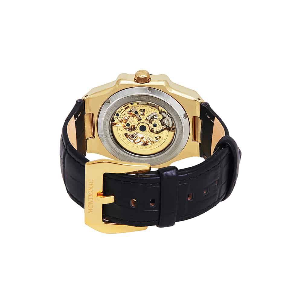 Montre Montignac Round Automatique Noir - Montres automatiques Homme | Marc Orian