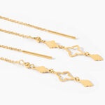 Boucles D'Oreilles Pendantes Khalilah Or Jaune - Pendantes Femme | Marc Orian