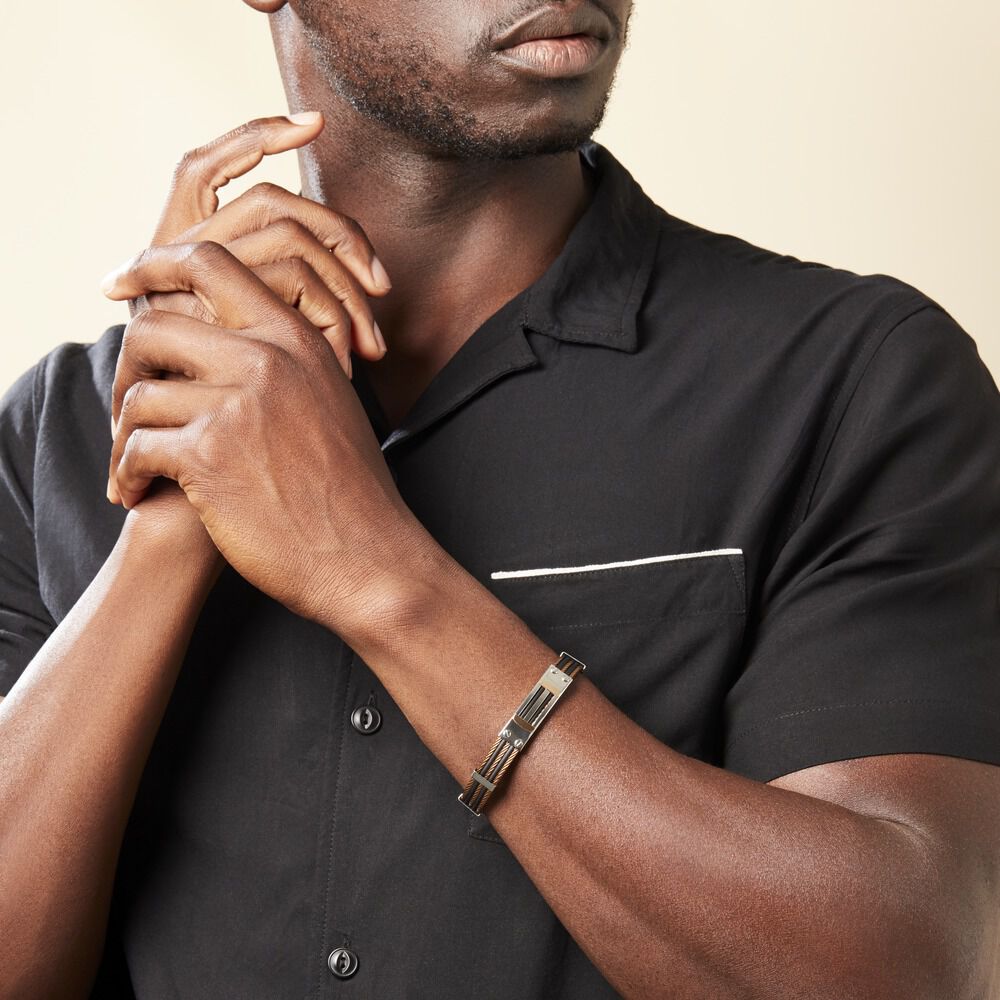 Bracelet Sawssan Or Acier Bicolore - Bracelets Homme | Marc Orian