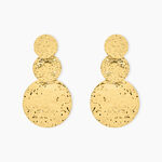 Boucles D'oreilles Pendantes Josephine Acier Dor&eacute; - Pendantes Femme | Marc Orian