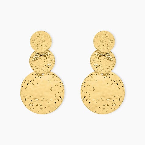 Boucles D'oreilles Pendantes Josephine Acier Dor&eacute; - Pendantes Femme | Marc Orian