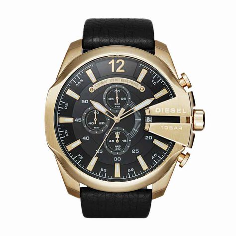 Montre Diesel Mega Chief Noir - Montres &eacute;tanches Homme | Marc Orian