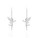Boucles D'oreilles Pendantes Alberte Argent Blanc Oxyde De Zirconium - Pendantes Femme | Marc Orian