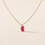 Collier Ovale Or Jaune Rubis - Colliers avec pierres Femme | Marc Orian