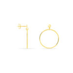 Cr&eacute;oles Tia Geometrique Or Jaune - Cr&eacute;oles Femme | Marc Orian