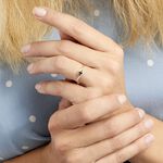 Bague Or Jaune Karmele Saphir - Solitaires Femme | Marc Orian