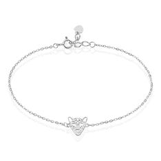 Bracelet Aurian Argent Blanc - Bracelets chaînes Femme | Marc Orian