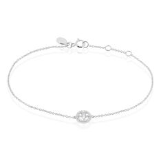 Bracelet Nour-imen Or Blanc Diamant - Bracelets chaînes Femme | Marc Orian
