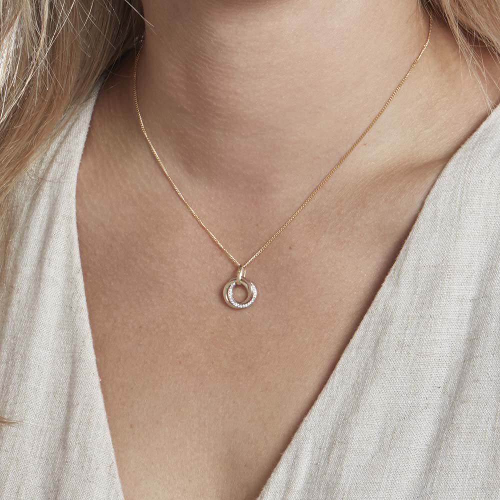 Pendentif Amaiur Or Tricolore Oxydes De Zirconium - Pendentifs Femme | Marc Orian