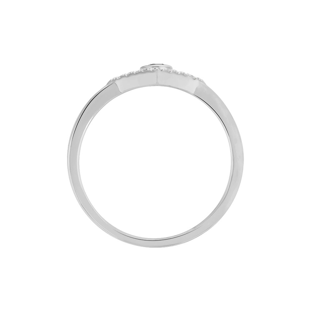Bague Pham Argent Blanc Oxyde De Zirconium - Bagues avec pierre Femme | Marc Orian