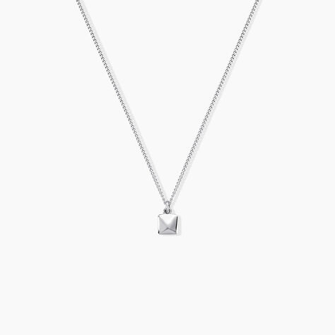 Collier Zac Argent Blanc - Colliers fantaisie Homme | Marc Orian