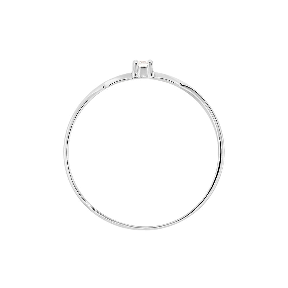 Bague Stelonie Or Blanc Diamant - Solitaires Femme | Marc Orian