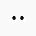 Boucles D'oreilles Puces Carin Or Blanc Oxyde De Zirconium - Puces Femme | Marc Orian