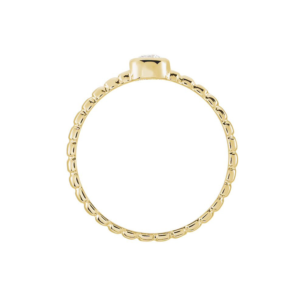 Bague Plaqué Or Jaune Alessandrine Oxyde De Zirconium - Solitaires Femme | Marc Orian