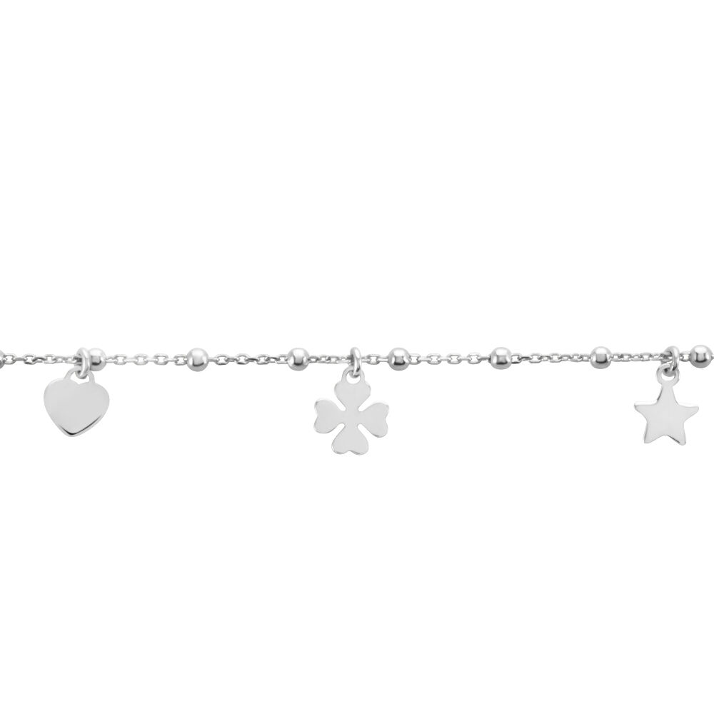 Bracelet Shyama Argent Blanc - Bracelets chaînes Femme | Marc Orian