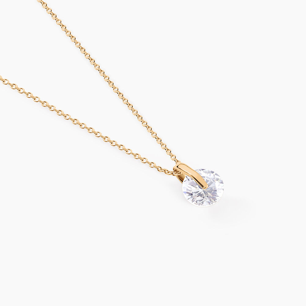 Collier Nelina Plaqu&eacute; Or Jaune Oxyde De Zirconium - Colliers avec pierres Femme | Marc Orian