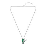 Collier Lacoste Umpire Acier Blanc Perle D'imitation - Colliers avec pierres Homme | Marc Orian