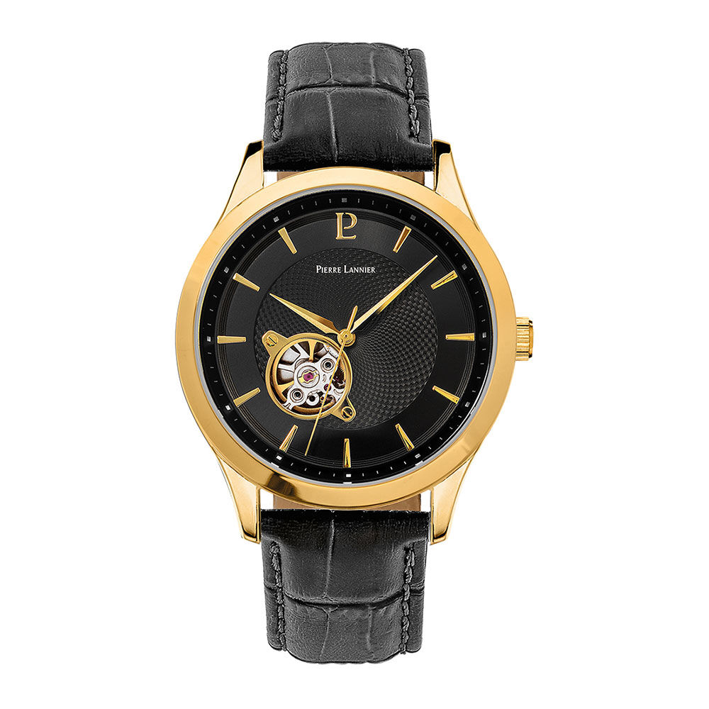 Montre Pierre Lannier Fleuret Noir - Montres automatiques Homme | Marc Orian