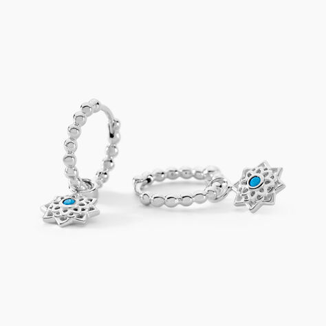 Cr&eacute;oles Meissa Argent Blanc Oxyde De Zirconium - Cr&eacute;oles Femme | Marc Orian