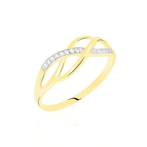 Bague Daril Or Jaune Oxyde De Zirconium - Bagues avec pierre Femme | Marc Orian