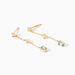Boucles D'Oreilles Pendantes Thurayya Or Jaune Topaze Oxyde De Zirconium - Pendantes Femme | Marc Orian