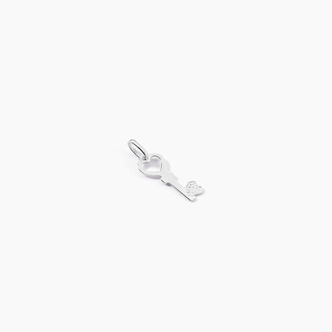 Pendentif Fatilia Clef Coeur Or Blanc - Pendentifs Femme | Marc Orian