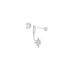 Bijoux D'oreilles Layana Argent Blanc Oxyde De Zirconium - Piercings d'oreilles Femme | Marc Orian